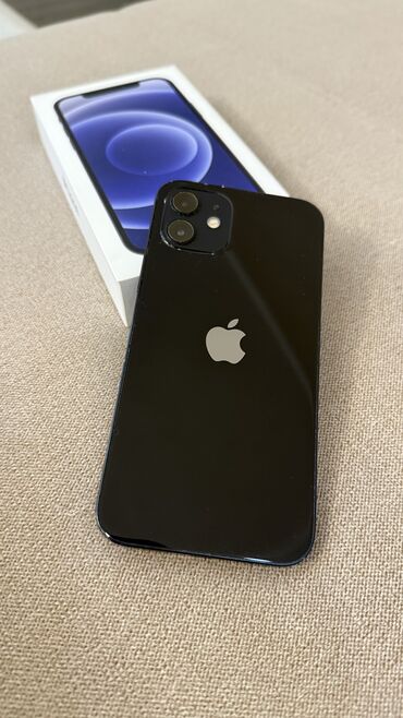 новые телефоны: IPhone 12, Б/у, 128 ГБ, Sierra Blue, Коробка, 76 %