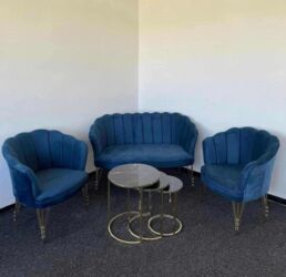 Ostali nameštaj: Shell set ( 2 fotelje + dvosed ) ✨ -Cena za set : 470e Pojedinačno — 4