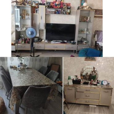 набор казанов викалина: Qonaq otagi desti 450₼ satilir .Ayri satis yoxdur .Deste masa desti tv