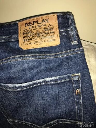 Farmerke: Original Replay farmerice 34 Made in Italy Polustruk 46cm, duzina — 6