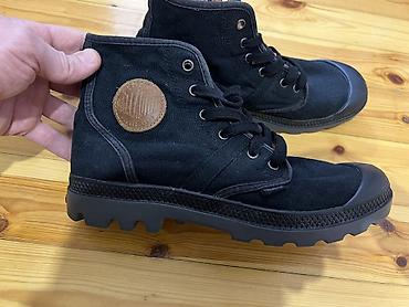 Ботинки: Palladium Pampa üslubunda uniseks kanvas botlar - Rəng: qara (daxili — 2