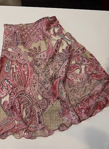 Qadın geyimləri: Ipek midi ətək – paisley naxışlı ITALY - Model: A-kəsim, midiya qədər — 2