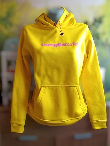 pull: Ženska dukserica Trangoworld – žuta - Model s kapuljačom i kengur — 1