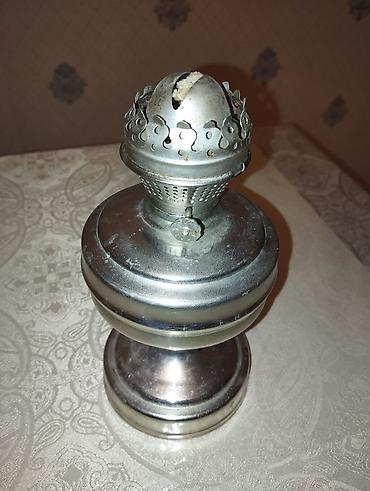kamp evi: Kerosinli/mazutlu klassik lampa başlığı və rezervuarı - Material — 1