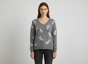 abercrombie fitch bluza z futerkiem: BODY FLIRT, Светр жіночий, розмір L