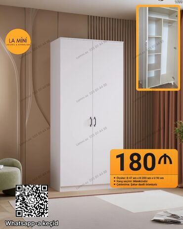 Dolablar: Açılan, 2 qapılı Düz dolab, Şifonyer