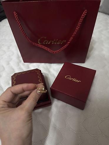 Свадебные платья и аксессуары: Кольцо Cartier Juste un Clou, размер 16 медицинская сталь под желтое — 3