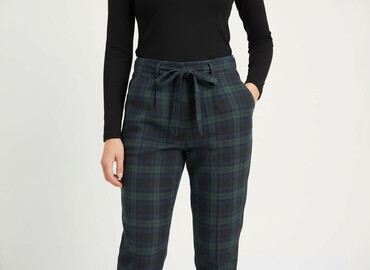 spodnie typu paperbag zara: House, Material trousers for women, size S