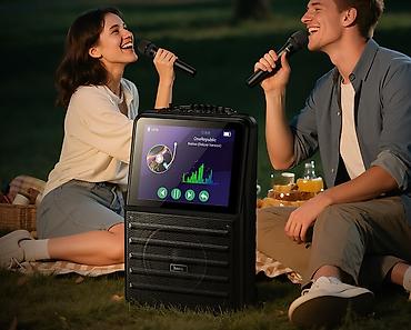 Динамики и колонки: 🔊 HOCO DS70 — мощная Bluetooth колонка с экраном и караоке 🎤 Доставка — 2