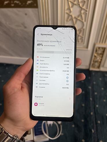 Samsung: Samsung Galaxy A12, Б/у, 64 ГБ, цвет - Черный, 2 SIM — 9