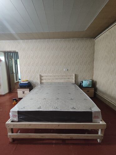 Односпальные кровати: Кровать.Новые из Российской сосны кровать жаны карагайдан жасайбыз — 9