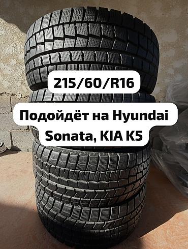 шина 16 с: Шины 215 / 60 / R 16, Зима, Б/у, Комплект, Легковые, Япония, Dunlop — 1