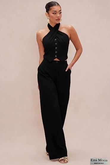 Kompleti: Damski set – elegantan top + pantalone, Emi Moda (Made in Italy) - — 5