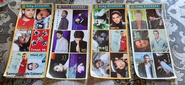 Kolleksiya kartları: 90 cı illərin nakleykaları satılır. Biri 2 manata.(200ə yaxındı) — 2