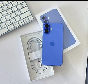 ayfon telefon qiymetleri: IPhone 16, 256 GB, Göy, Zəmanət, Simsiz şarj, Face ID — 1