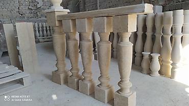 Обшивка лестниц: Балясины,перилы,тумбы из Сары таш — 4