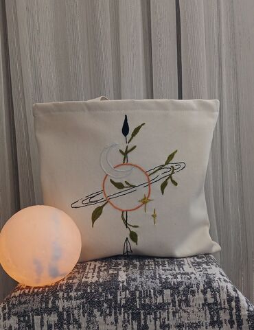 Digər: Əl işi bez çanta Məktəb,tətil və səyahətlər üçün çoxməqsədli Sifarişlə — 5