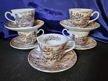 Ostali antikviteti: Solje engleske za kafu,caj Ironstone iz 70ih.god. Engleske solje — 1