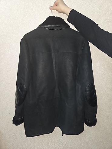 Верхняя одежда: Дубленка, 3XL, цвет - Черный — 6