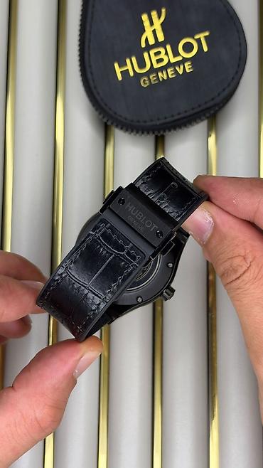 gunus saat: Yeni, Qol saatı, Hublot, rəng - Qara — 9