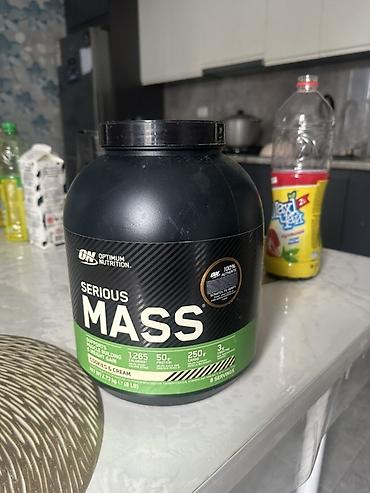 optimum: Optimum Nutrition Serious Mass, вкус Cookies & Cream, банка 2,73 — 1