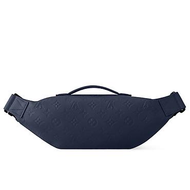 витон: Поясная сумка Louis Vuitton (модель типа Bumbag) в темно‑синем цвете — 4