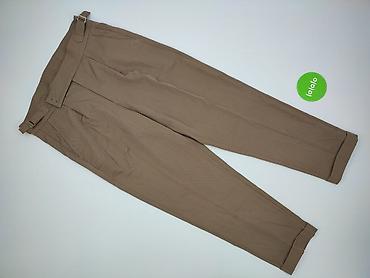 lniane spodnie pull and bear: Spodnie materiałowe damskie, rozmiar L — 2