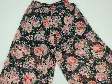 elegancką bluzki w kwiaty: Spodnie materiałowe, S, stan - Bardzo dobry