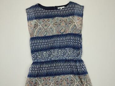 niebieska satynowa sukienki: Dress, S (EU 36), condition - Good