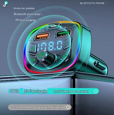 Audio oprema za auto: Auto Bluetooth 5.0 FM predajnik sa PD brzim punjenjem i dvojnim USB-om — 11