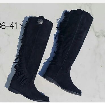 crne antilop cizme: High boots, 38