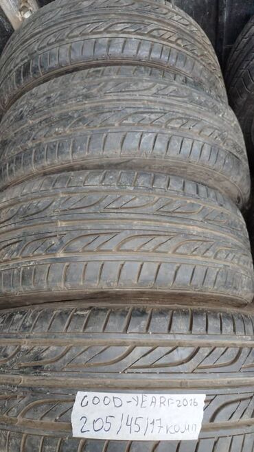 Шины: Шины 205 / 45 / R 17, Лето, Б/у, Комплект, Легковые, GoodYear