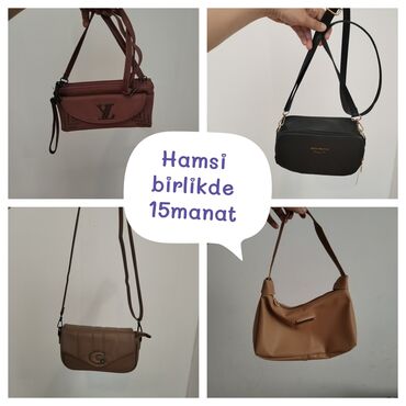 Çantalar: Hamisi birlikde 15manat alana endirimde olunacaq
