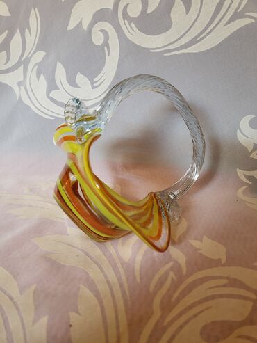 Činije: Murano nova korpa,rucni rad 70te. Murano korpa,duvano staklo,sve na — 7