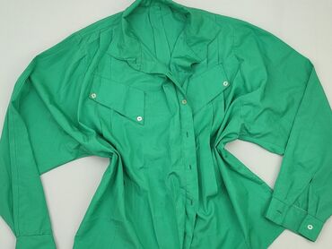 zielone bluzki z bufiastymi rękawami: Shirt, 5XL (EU 50), condition - Good