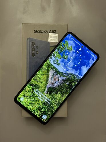 телефон флай фс 408: Samsung Galaxy A52, 128 ГБ, цвет - Голубой, Отпечаток пальца, Face ID, Беспроводная зарядка