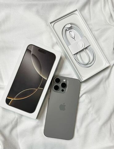 12 про цена бишкек бу: IPhone 16 Pro, Б/у, 1 ТБ, Серебристый, Кабель, Коробка, 100 %