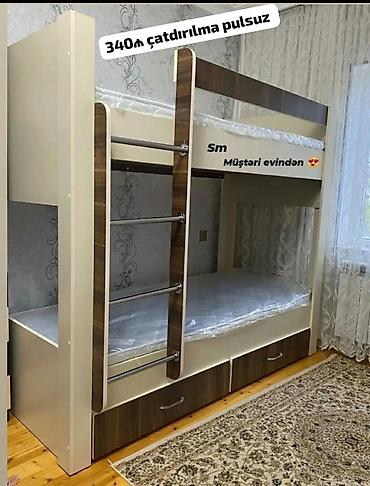 İki mərtəbəli uşaq/yataq çarpayısı - Kompakt dizayn: iki nəfərlik