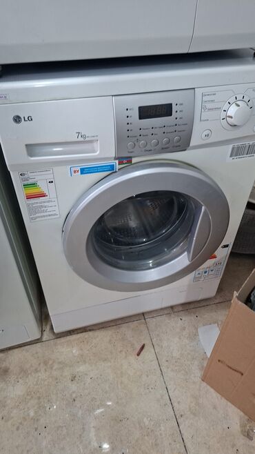 Paltaryuyan maşınlar: Paltaryuyan maşın LG, 7 kq, İşlənmiş, Avtomat, Qurutmasız, Kredit yoxdur, Pulsuz çatdırılma — 3