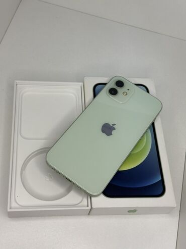 купить айфон 4: IPhone 12, Колдонулган, 128 ГБ, Жашыл, Куту, 80 %