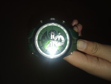 барсетка кожаные: Мужские наручные часы REWARD с зелёным циферблатом и ремешком