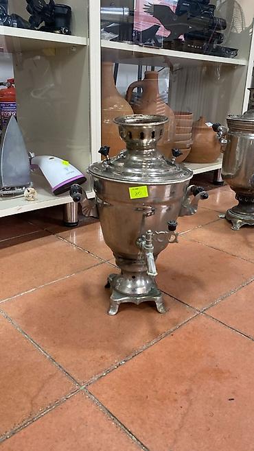 самовар на дровах: Məhsul: Köhnə tip metal samovarlar (bir neçə model və ölçü) — 2