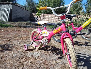 Детские велосипеды: Үч велосипед сатылат 1) Детский велосипед Starke (розовый) - Колеса — 8
