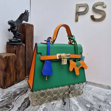 Torbe: Elegantna torbica, Hermes, Materijal: Koža, Lakovana koža — 2