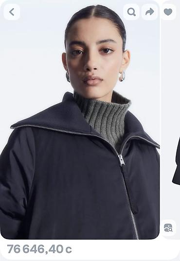 Пуховики и зимние куртки: COS бренд, размер L. Женская утеплённая куртка-оверсайз — 6