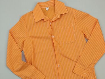 kombinezon na długi rękaw: Shirt 12 years, condition - Very good, pattern - Striped, color - Orange