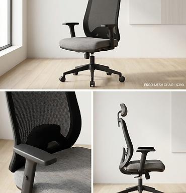 gence kredit: Ergo-Mesh ofis kreslosu - Ergonomik dizayn: bel dəstəyi və nəfəsalan — 1