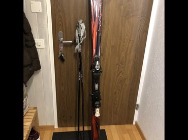 torba za gepek sa čičak trakama: Skije Salomon 158 cm sa stapovima, uvoz Svajcarska