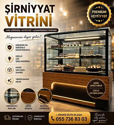 Şirniyyat vitrini – premium keyfiyyət, lüks görünüş və uzunmüddətli