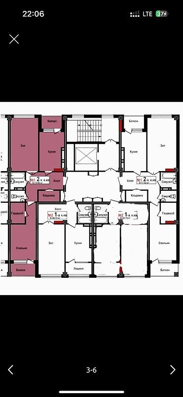Продажа квартир: 1 комната, 46 м², Элитка, 1 этаж, Готовая ПСО (под самоотделку) — 5